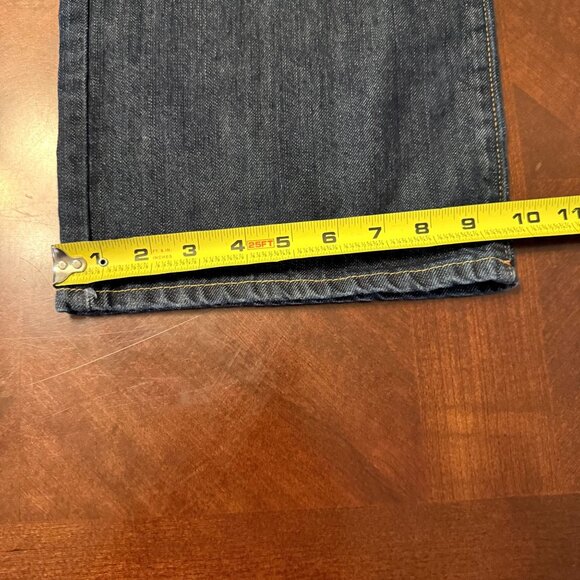 Old Navy Famous Jeans Straight Fit Mens Size 36X32 Dark Wash Denim - Picture 8 of 9